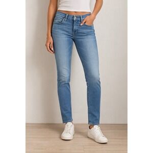 PAIGE Hoxton Slim Women's 30 Jeans Blue Mid Rise Premium Designer Stretch Denim